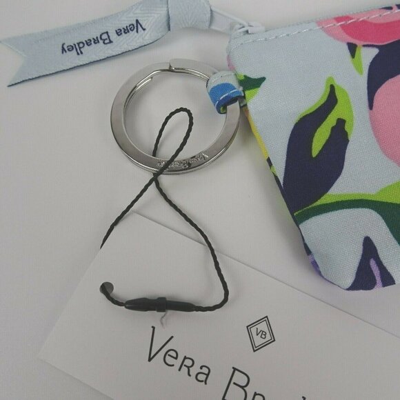 New Vera Bradley Zip ID Card Holder Coin Case Marian Floral Small Wallet - Picture 5 of 9